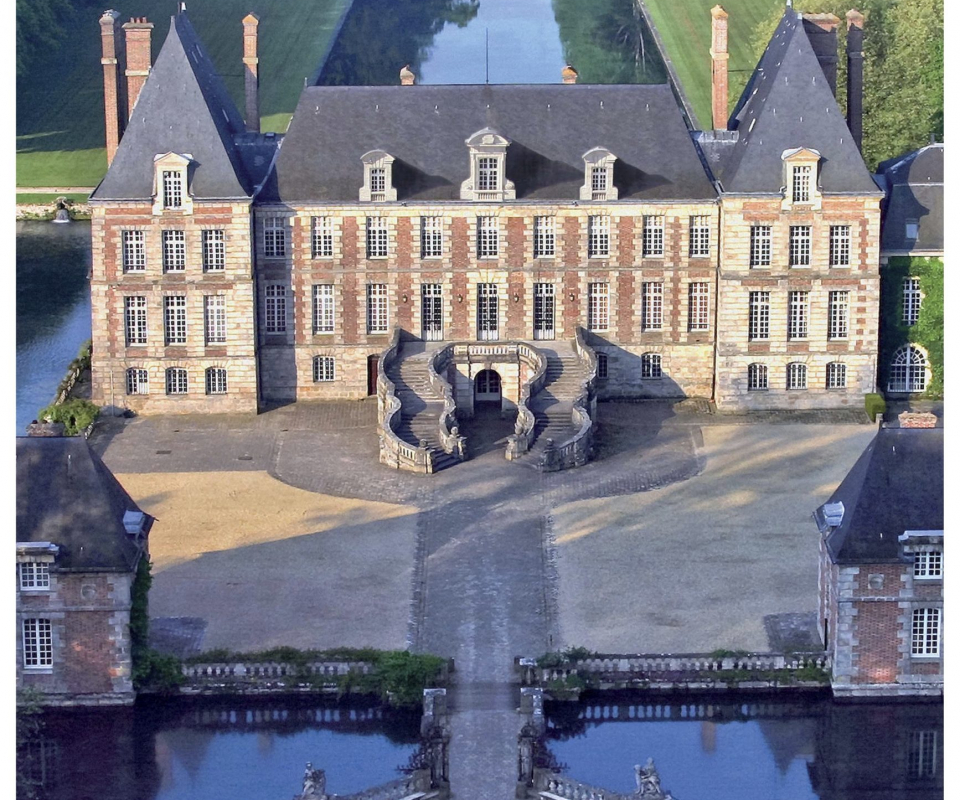 Château Courances Photo Affiche ss Texte 40×60